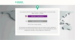 Desktop Screenshot of bbraun.com