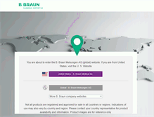 Tablet Screenshot of bbraun.com