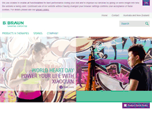 Tablet Screenshot of bbraun.com.au