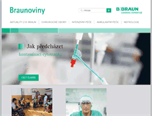 Tablet Screenshot of braunoviny.bbraun.cz