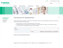 Tablet Screenshot of pharmacists.bbraun.ch